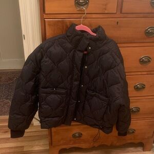 Women's Black Quilted Puffer Jacket